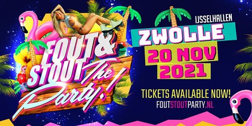 Busreis naar Fout & Stout: The Party  2021