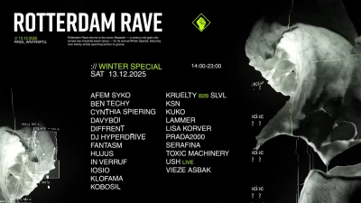 Busreis naar Rotterdam Rave Winter Special 2025