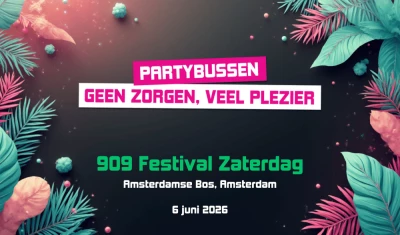 Bus naar 909 Festival Weekend zaterdag 2026