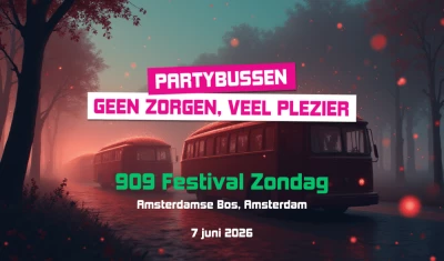 Bus naar 909 Festival Weekend zondag 2026