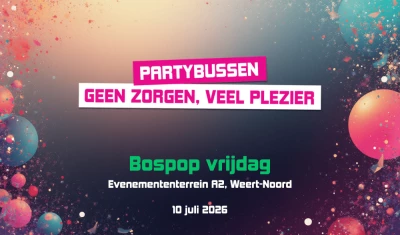 Bus naar Bospop vrijdag 2026