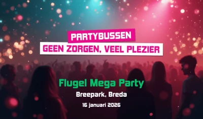 Busreis naar Flugel Mega Party 2026