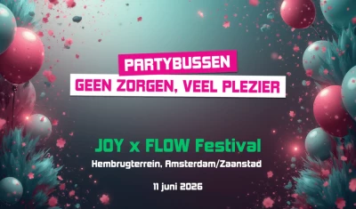 Bus naar JOY x FLOW Festival 2026