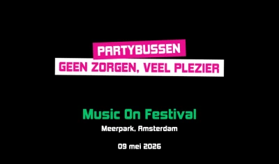 Bus naar Music On Festival zaterdag 2026