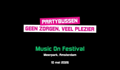 Bus naar Music On Festival zondag 2026