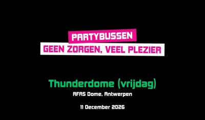 Busreis naar Thunderdome vrijdag 2026