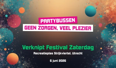 Busreis naar Verknipt Festival zaterdag 2026