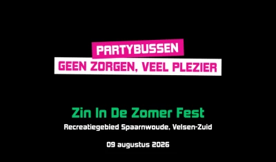 Busreis naar Zin In De Zomer Fest 2026